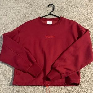 Gymshark Cropped Sweatshirt - Red